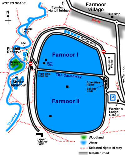 Farmoor Reservoir map